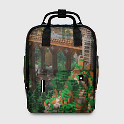 Женский рюкзак Minecraft постройка