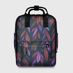 Рюкзак женский Лиственный узор, цвет: 3D-принт