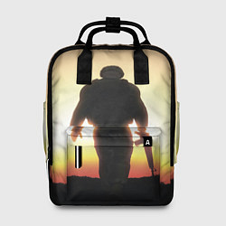 Рюкзак женский Солдат на закате, цвет: 3D-принт
