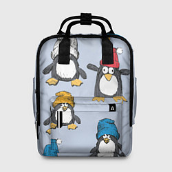 Женский рюкзак Смешные пингвины