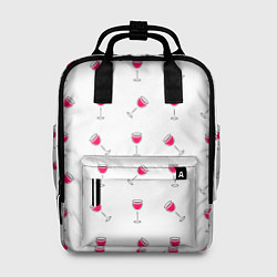 Рюкзак женский Розовое вино, цвет: 3D-принт