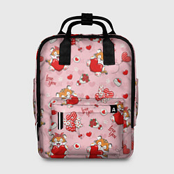 Рюкзак женский Влюбленные тигрята, цвет: 3D-принт