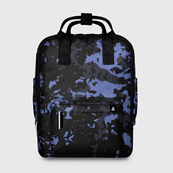 Рюкзак женский Тёмно-синий камуфляж, цвет: 3D-принт