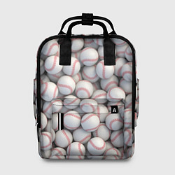 Рюкзак женский Бейсбольные мячи, цвет: 3D-принт