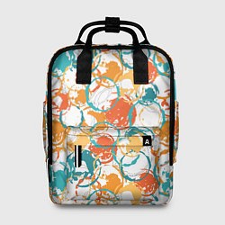 Рюкзак женский Разноцветные пятна красок, цвет: 3D-принт