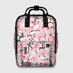 Женский рюкзак Цветущая сакура: арт нейросети