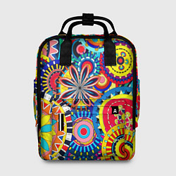 Рюкзак женский Психоделика калейдоскоп, цвет: 3D-принт