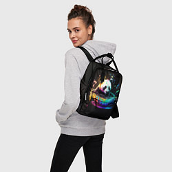 Рюкзак женский Панда в кружке, цвет: 3D-принт — фото 2