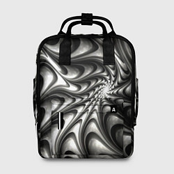 Женский рюкзак Abstract fractal grey