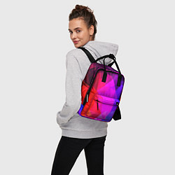 Рюкзак женский Битва градиентов неон, цвет: 3D-принт — фото 2