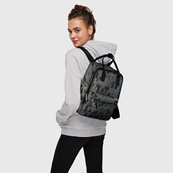 Рюкзак женский Digital pixel black, цвет: 3D-принт — фото 2