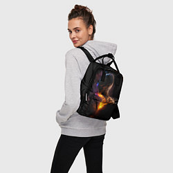 Рюкзак женский Инопланетянин в космическом пространстве, цвет: 3D-принт — фото 2