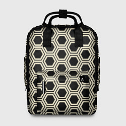 Рюкзак женский Шестиугольная сота, цвет: 3D-принт