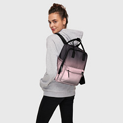 Рюкзак женский Градиент: от черного к розовому, цвет: 3D-принт — фото 2
