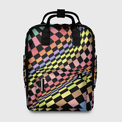 Женский рюкзак Colorful avant-garde chess pattern - fashion