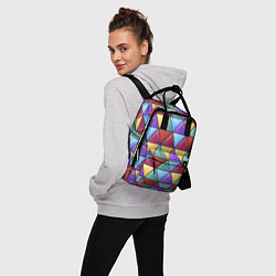 Рюкзак женский Геометрический красочный паттерн, цвет: 3D-принт — фото 2