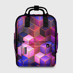 Рюкзак женский Цветные кубики, цвет: 3D-принт
