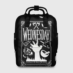 Рюкзак женский Wednesday - thing, цвет: 3D-принт