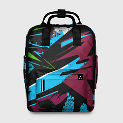 Рюкзак женский Граффити текстура, цвет: 3D-принт