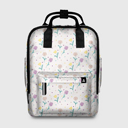Рюкзак женский Весенний паттерн с цветами, цвет: 3D-принт