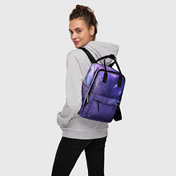 Рюкзак женский Фиолетовый необъятный космос, цвет: 3D-принт — фото 2