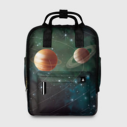 Рюкзак женский Планетная система, цвет: 3D-принт
