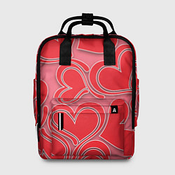 Рюкзак женский Love hearts, цвет: 3D-принт