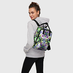Рюкзак женский Разноцветная мраморная мозаика, цвет: 3D-принт — фото 2