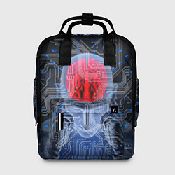 Рюкзак женский Квантовый мозг, цвет: 3D-принт