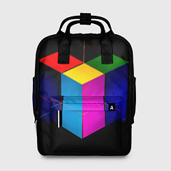 Женский рюкзак Многосторонний цветной куб