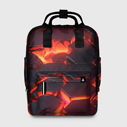 Рюкзак женский Огненные наносоты, цвет: 3D-принт