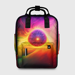 Рюкзак женский Неоновое солнце, цвет: 3D-принт