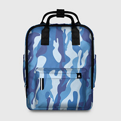Рюкзак женский Blue military, цвет: 3D-принт