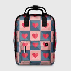 Рюкзак женский Pettern hearts, цвет: 3D-принт