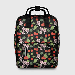Женский рюкзак Паттерн цветы и вишня