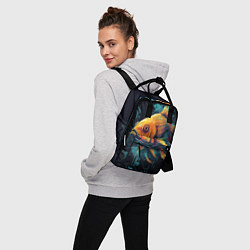 Рюкзак женский Золотая рыбка: арт нейросети, цвет: 3D-принт — фото 2