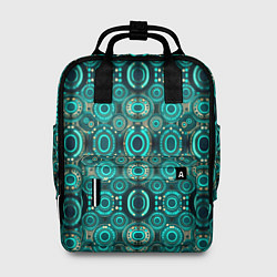 Рюкзак женский Светящиеся летающие тарелки, цвет: 3D-принт