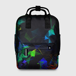 Рюкзак женский Midjourney Цветные осколки геометрии, цвет: 3D-принт
