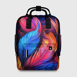 Рюкзак женский Экзотические перья, цвет: 3D-принт