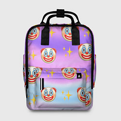 Рюкзак женский Узор с Клоунами, цвет: 3D-принт