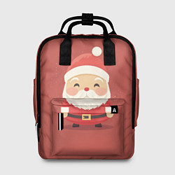 Рюкзак женский Санта Клаус: арт нейросети, цвет: 3D-принт