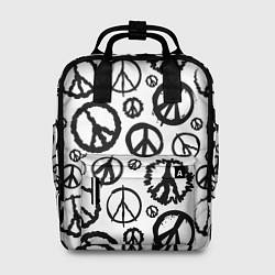 Женский рюкзак Many peace logo