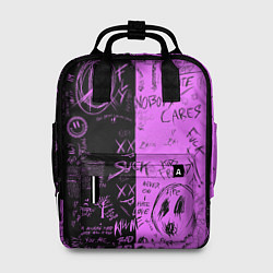 Рюкзак женский Dead inside purple black, цвет: 3D-принт