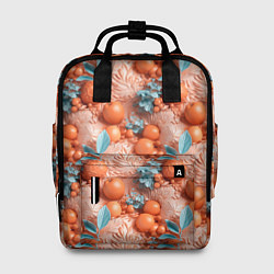 Рюкзак женский Сочные фрукты клипарт, цвет: 3D-принт