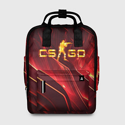 Рюкзак женский CS GO fire logo, цвет: 3D-принт