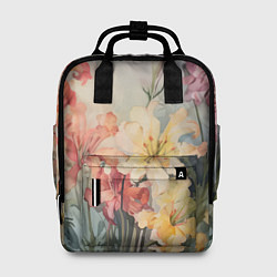 Рюкзак женский Акварельные лилии, цвет: 3D-принт