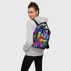 Рюкзак женский Кислотный трип, цвет: 3D-принт — фото 2