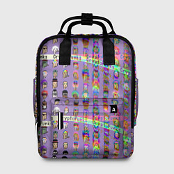 Рюкзак женский Крипто Панки, цвет: 3D-принт