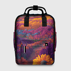 Рюкзак женский Цветочный луг, цвет: 3D-принт