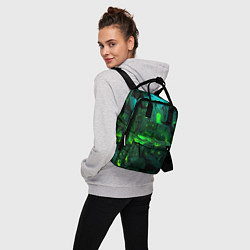 Рюкзак женский Зелёный город, цвет: 3D-принт — фото 2